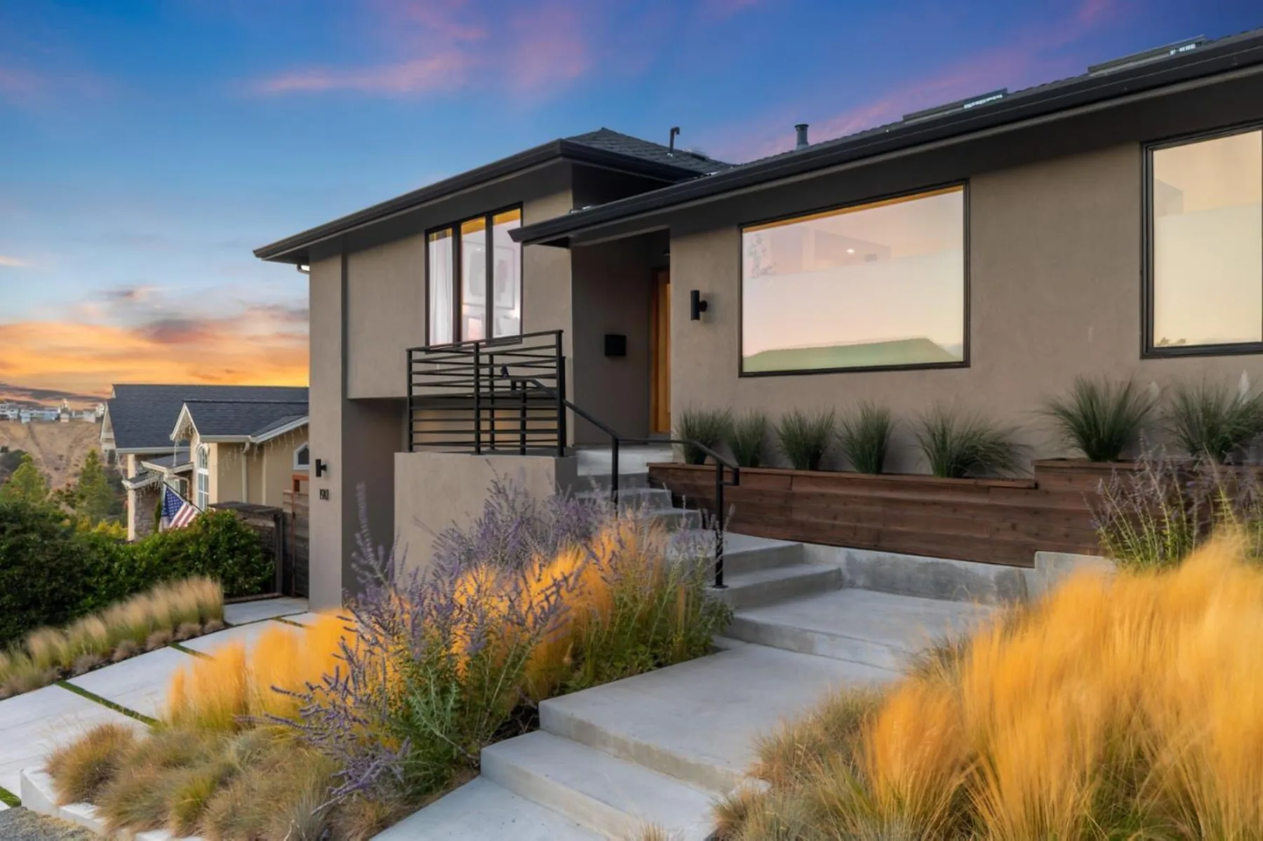 Home with a newly completed second story addition